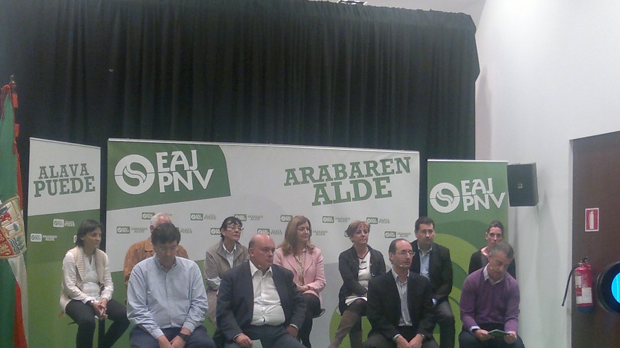 Acto en el Araba Buru Batzar