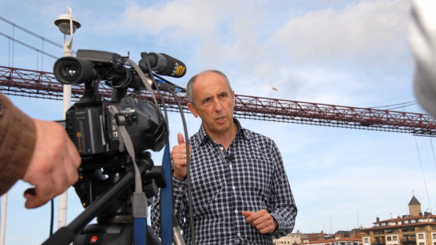 Josu Erkoreka en la televisión pública de Turquía
