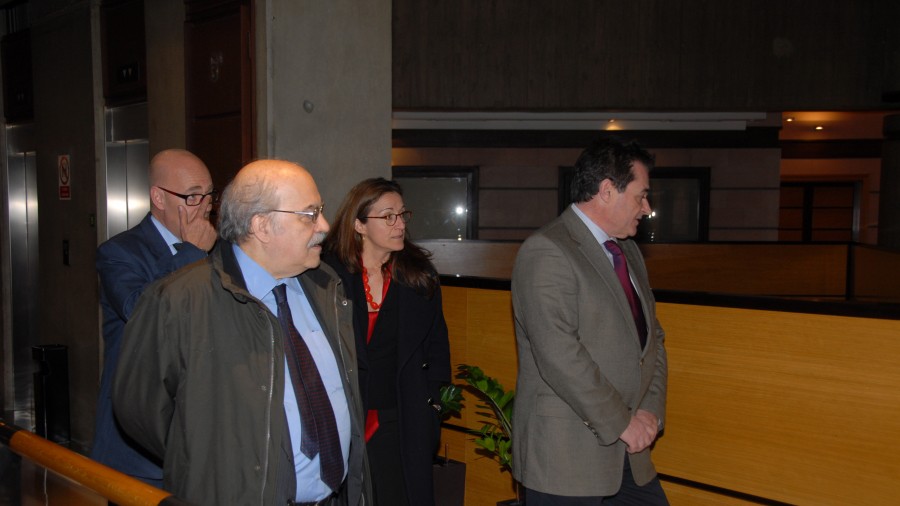 Iñigo Urkullu eta Andreu Más-Colell Catalunyako Generalitateko Ekonomia arduradunaren arteko bilera