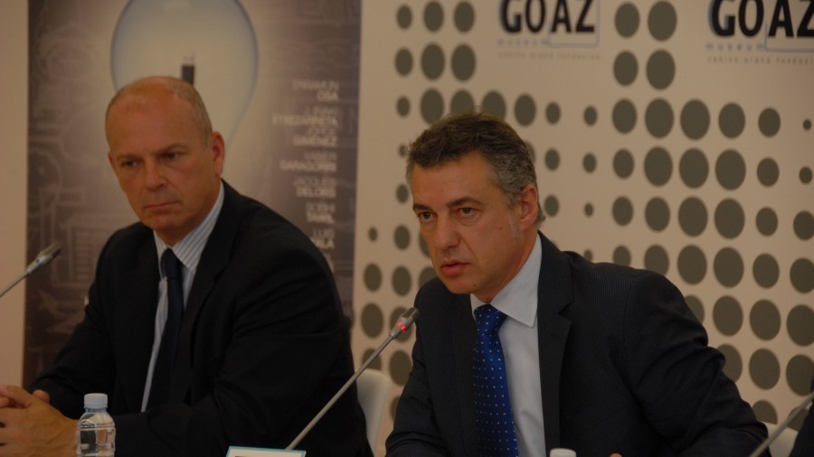 Iñigo Urkullu en la presentación de Hermes