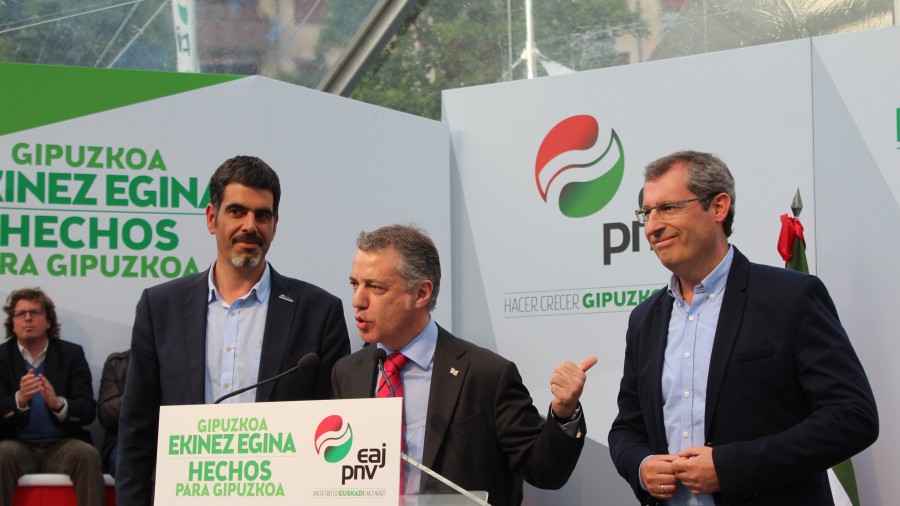 Mitin Donostia - Eneko Goia, Markel Olano, Iñigo Urkullu, Andoni Ortuzar