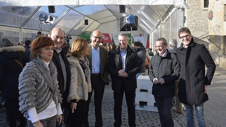 Mitin Vitoria Gasteiz - Iñigo Urkullu, Andoni Ortuzar, Mikel Legarda