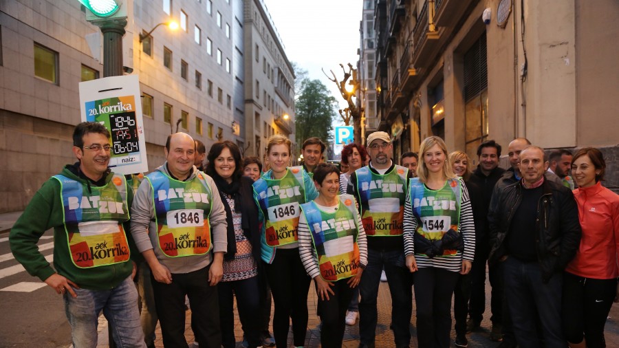 EAJ PNV participa en la Korrika en Bilbao