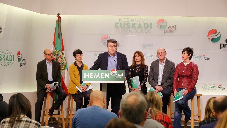 Presentación del programa electoral de EAJ-PNV a Cortes Generales 2019