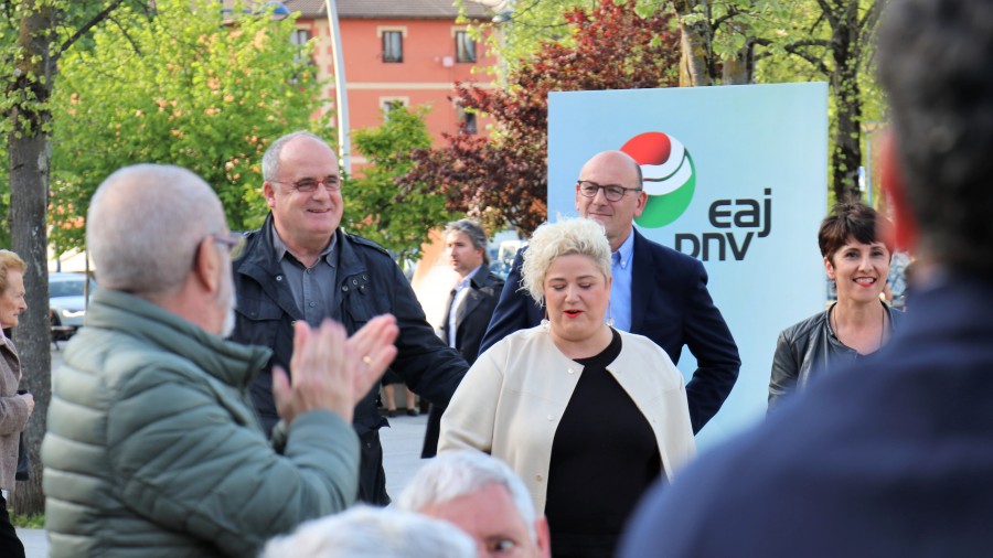 Mitin Errenteria. Joseba Agirretxea, Maribel Vaquero, Maite Peña, Joseba Egibar