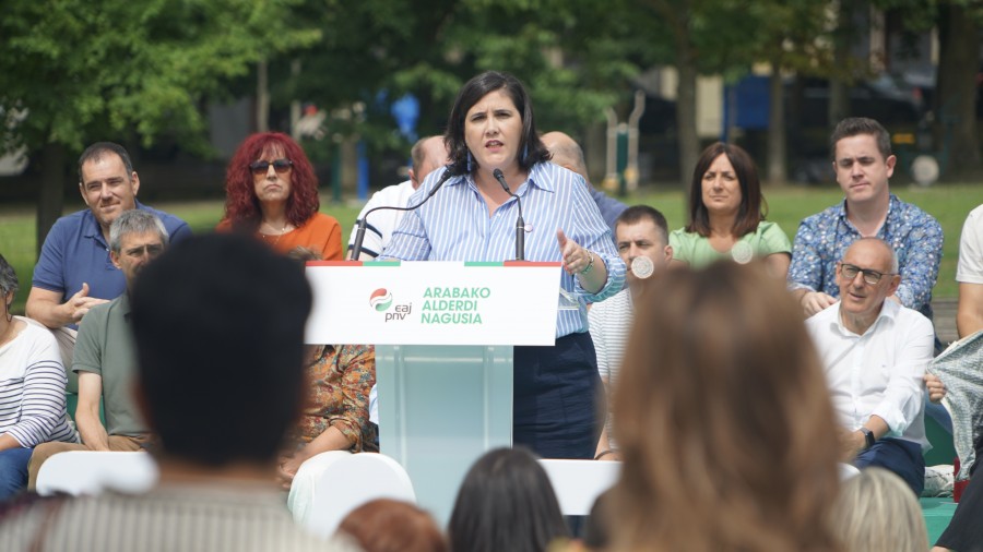 Mitin de balance de mitad de legislatura foral y municipal en Amurrio