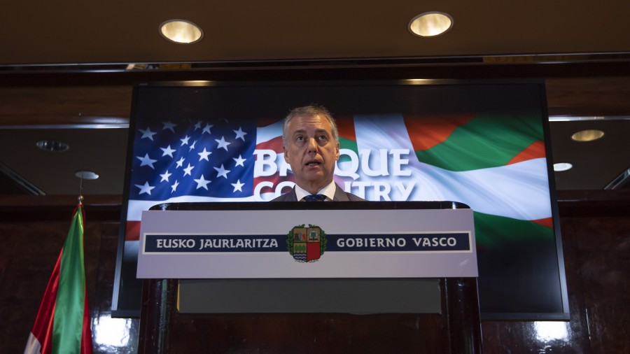 Lehendakariak eskerrak eman dizkio New Yorkeko euskal komunitateari, Euskadi Basque Countryren nazioartekotze-erronkarekin duen konpromisoagatik