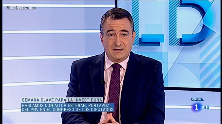  Aitor Esteban asegura que las conversaciones con el PSOE “están centradas en las líneas de actuación del próximo Gobierno en el plano social, económico-industrial y territorial”