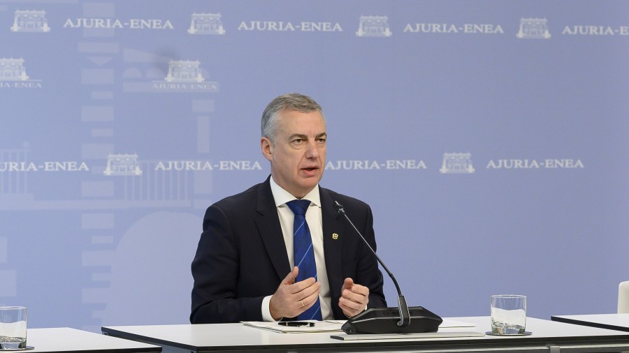 Mensaje del Lehendakari Urkullu a la sociedad vasca