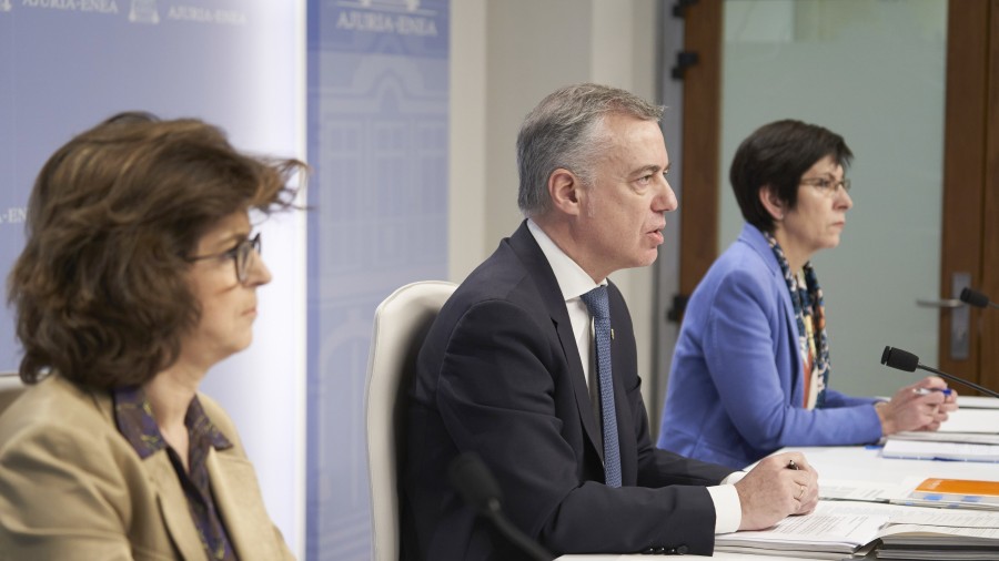 Urkullu lehendakariak Covid-19k eragindako osasun-krisiaren aurrean Jaurlaritzak egindako kudeaketa defendatu du