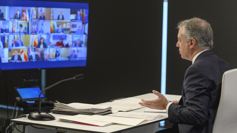 Urkullu Lehendakariak aurrekontu-egonkortasunerako bide berri bat adostea proposatu du