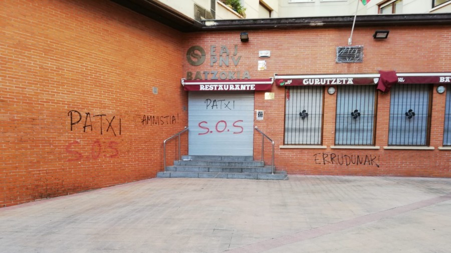 Gurutzetako batzokiaren kontra bart gauean egin den erasoa gaitzetsi du BBBk  