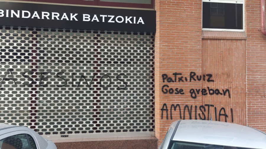 El BBB condena los ataques a los batzokis de Begoña, Sabindarrak, Arrankudiaga y Erandio Goikoa, últimos ejemplos de una inaceptable campaña de acoso y coacción en contra de EAJ-PNV