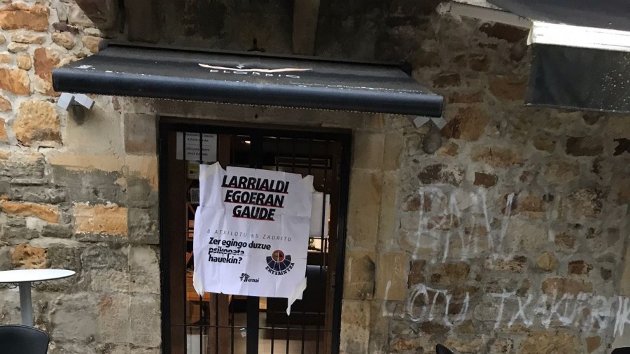 BBBk irmotasunez gaitzetsi ditu gaualdean Elorrio eta Ondarroako batzokien kontra egin diren erasoak