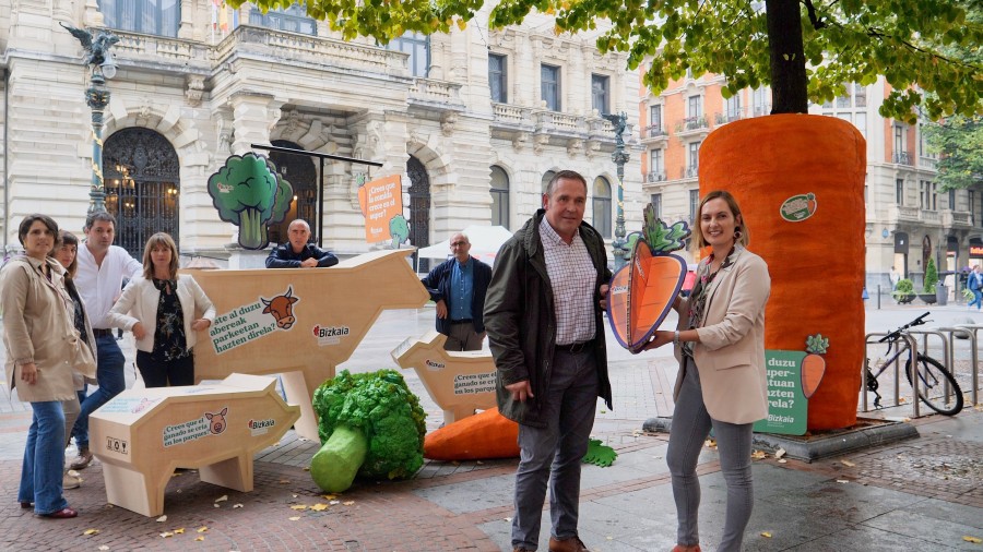 Aldundiak kanpaina bat antolatu du Bizkaiko lehen sektoreko lana eta produktuak goraipatzeko