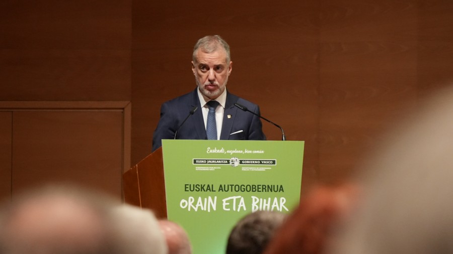 El Lehendakari Urkullu pide actualizar y profundizar el Autogobierno vasco, “punto de encuentro” para la mayoría de la sociedad vasca