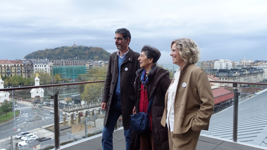 Esther Ferrer artistaren esku-hartze bat izango da Tabakalera aurrean sortuko den plazan