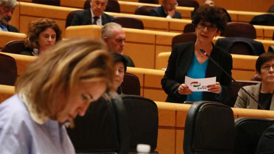 Maribel Vaquero considera “inadmisible” que no circule por Euskadi ningún tren de cercanías que garantice la accesibilidad a personas con problemas de movilidad