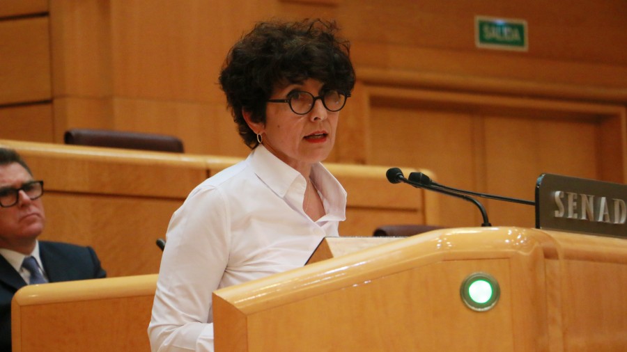 Maribel Vaquerok Espainiako Gobernuari eskatu dio Europako erakundeen aurrean defenda dezala Korridore Atlantikoa lehentasunez amaitzea