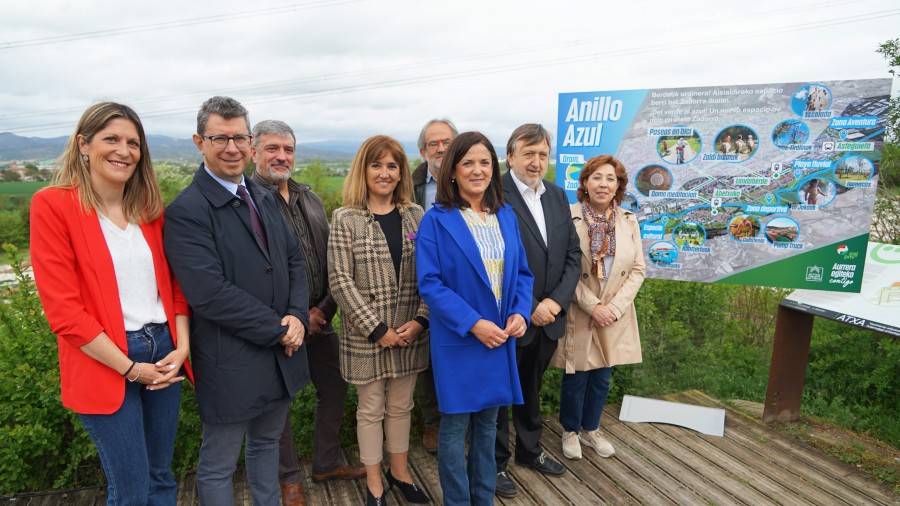 Beatriz Artolazabal presenta el proyecto de `Anillo Azul´, para recuperar la vida urbana y de ocio en torno al Zadorra