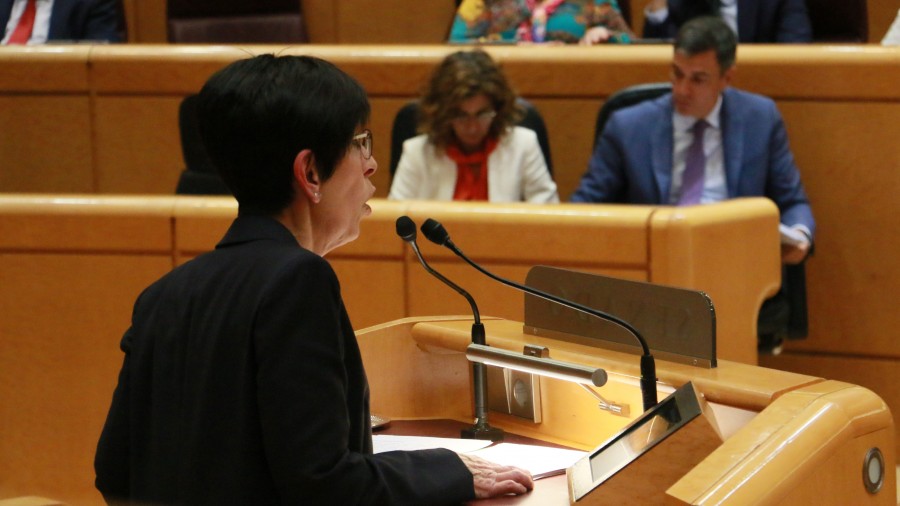  Estefanía Beltrán de Herediak “irmotasun handiagoa” eskatu dio Pedro Sánchezi Frantziari Atlantikoko Korridorea amaitu dezan exijitzeko