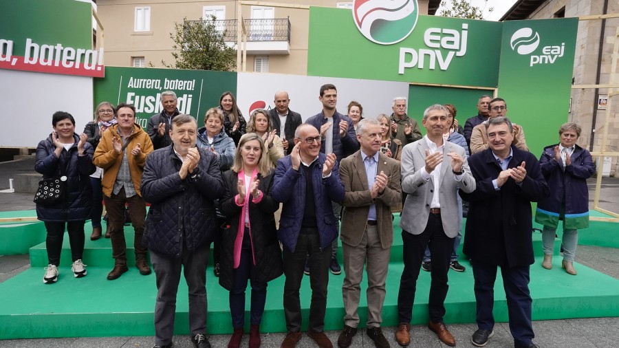 Iñigo Urkullu y Ramiro González llaman a la movilización el 28 de mayo para que Agurain, Araba y Euskadi sigan avanzando