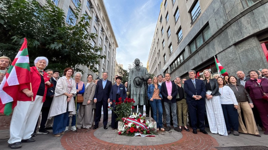 Vaquero reivindica el legado del Lehendakari Agirre: “EAJ-PNV, ahora y siempre, frente al fascismo, contra la violencia y en defensa de la democracia”