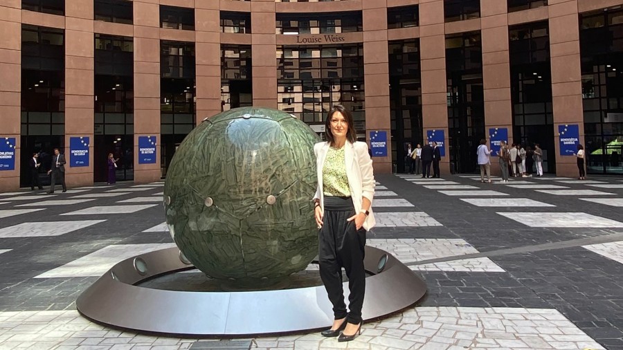 Oihane Agirregoitia toma posesión de su escaño en el Parlamento Europeo