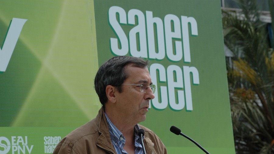 José Luis Bilbao en el día del afiliado del Txorierri