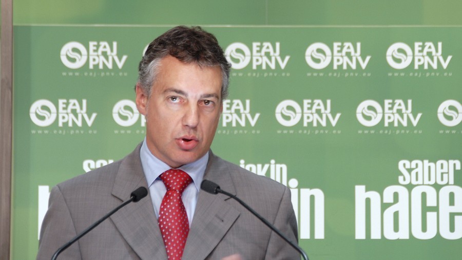 Iñigo Urkullu Prentsaurrekoan