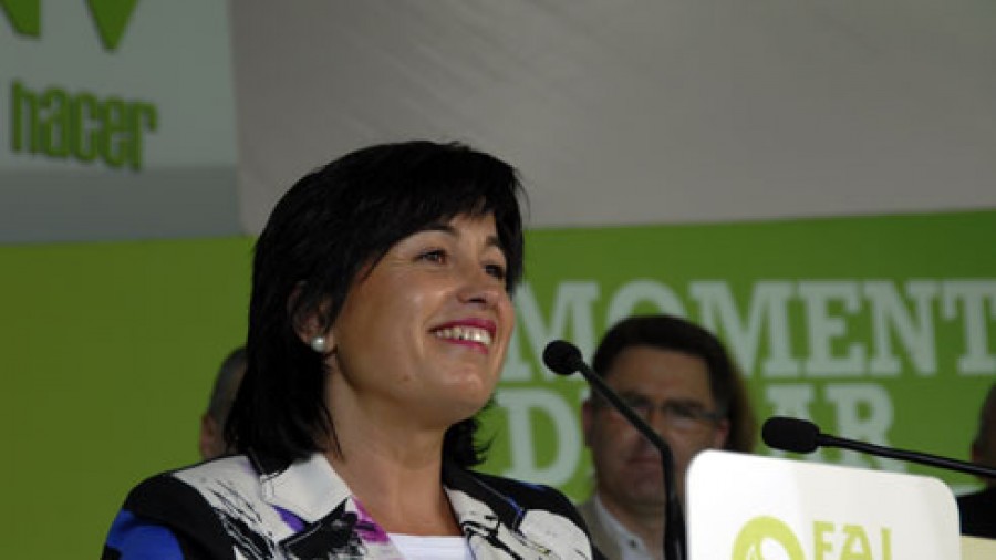 Ana Madariaga Getxoko mitinean